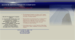 Desktop Screenshot of alcockdevelopment.com