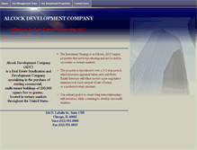 Tablet Screenshot of alcockdevelopment.com